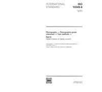ISO 10349-6:1992, Photography -- Photographic-grade chemicals -- Test methods -- Part 6: Determination of halide content