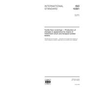 ISO 10361:2000, Textile floor coverings -- Production of changes in appearance by means of Vettermann drum and hexapod tumbler testers