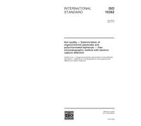 ISO 10382:2002, Soil quality - Determination of organochlorine pesticides and polychlorinated biphenyls - Gas-chromatographic method with electron capture detection