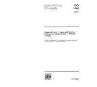 ISO 1044:1993, Industrial trucks -- Lead-acid traction batteries for electric trucks -- Preferred voltages
