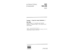 ISO 105-Z08:1995, Textiles -- Tests for colour fastness -- Part Z08: Determination of solubility and solution stability of reactive dyes in the presence of electrolytes