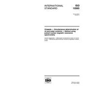 ISO 10565:1998, Oilseeds -- Simultaneous determination of oil and water contents -- Method using pulsed nuclear magnetic resonance spectrometry