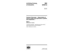 ISO 10767-3:1999, Hydraulic fluid power -- Determination of pressure ripple levels generated in systems and components -- Part 3: Method for motors