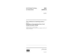 ISO 10791-9:2001, Test conditions for machining centres -- Part 9: Evaluation of the operating times of tool change and pallet change