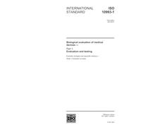 ISO 10993-1:2003, Biological evaluation of medical devices - Part 1: Evaluation and testing