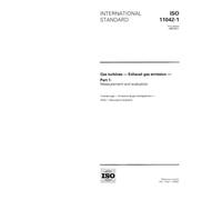 ISO 11042-1:1996, Gas turbines - Exhaust gas emission - Part 1: Measurement and evaluation