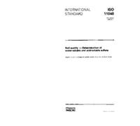 ISO 11048:1995, Soil quality - Determination of water-soluble and acid-soluble sulfate
