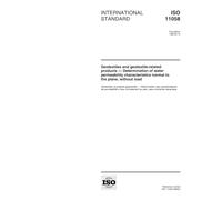 ISO 11058:1999, Geotextiles and geotextile-related products -- Determination of water permeability characteristics normal to the plane, without load