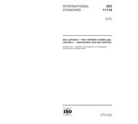 ISO 11118:1999, Gas cylinders -- Non-refillable metallic gas cylinders -- Specification and test methods