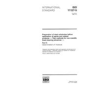 ISO 11127-5:1993, Preparation of steel substrates before application of paints and related products - Test methods for non-metallic blast-cleaning abrasives - Part 5: Determination of moisture