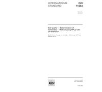 ISO 11264:2005, Soil quality - Determination of herbicides - Method using HPLC with UV-detection