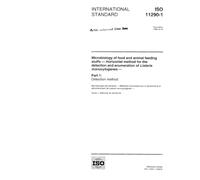 ISO 11290-1:1996, Microbiology of food and animal feeding stuffs -- Horizontal method for the detection and enumeration of Listeria monocytogenes -- Part 1: Detection method