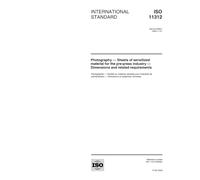 ISO 11312:2000, Photography -- Sheets of sensitized material for the pre-press industry -- Dimensions and related requirements