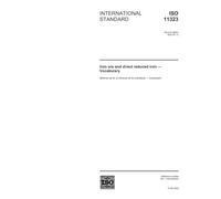 ISO 11323:2002, Iron ore and direct reduced iron - Vocabulary