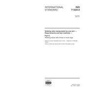 ISO 11334-4:1999, Walking aids manipulated by one arm -- Requirements and test methods -- Part 4: Walking sticks with three or more legs