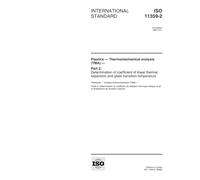 ISO 11359-2:1999, Plastics -- Thermomechanical analysis (TMA) -- Part 2: Determination of coefficient of linear thermal expansion and glass transition temperature