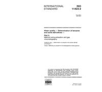 ISO 11423-2:1997, Water quality - Determination of benzene and some derivatives - Part 2: Method using extraction and gas chromatography