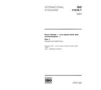 ISO 11519-1:1994, Road vehicles - Low-speed serial data communication - Part 1: General and definitions