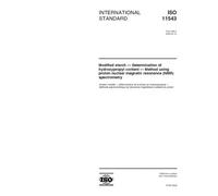 ISO 11543:2000, Modified starch -- Determination of hydroxypropyl content -- Method using proton nuclear magnetic resonance (NMR) spectrometry