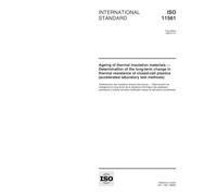 ISO 11561:1999, Ageing of thermal insulation materials -- Determination of the long-term change in thermal resistance of closed-cell plastics (accelerated laboratory test methods)
