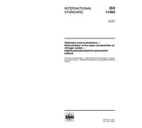 ISO 11564:1998, Stationary source emissions - Determination of the mass concentration of nitrogen oxides - Naphthylethylenediamine photometric method