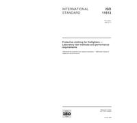 ISO 11613:1999, Protective clothing for firefighters -- Laboratory test methods and performance requirements