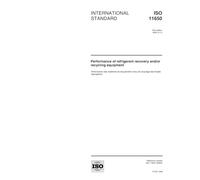 ISO 11650:1999, Performance of refrigerant recovery and/or recycling equipment