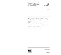 ISO 11698-1:2000, Micrographics -- Methods of measuring image quality produced by aperture card scanners -- Part 1: Characteristics of the test images