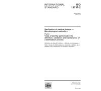 ISO 11737-2:2009, Sterilization of medical devices - Microbiological methods - Part 2: Tests of sterility performed in the definition, validation and maintenance of a sterilization process