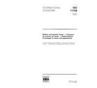 ISO 11758:1995, Rubber and plastics hoses - Exposure to a xenon arc lamp - Determination of changes in colour and appearance