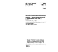 ISO 11819-1:1997, Acoustics - Measurement of the influence of road surfaces on traffic noise - Part 1: Statistical Pass-By method