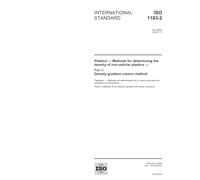 ISO 1183-2:2004, Plastics - Methods for determining the density of non-cellular plastics - Part 2: Density gradient column method