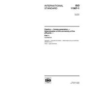 ISO 11907-1:1998, Plastics - Smoke generation - Determination of the corrosivity of fire effluents - Part 1: Guidance