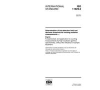 ISO 11929-3:2000, Determination of the detection limit and decision threshold for ionizing radiation measurements -- Part 3: Fundamentals and ... without the influence of sample treat
