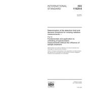 ISO 11929-8:2005, Determination of the detection limit and decision threshold for ionizing radiation measurements - Part 8: Fundamentals and ... without the influence of sample treatment
