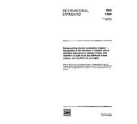 ISO 1204:1990, Reciprocating internal combustion engines - Designation of the direction of rotation and of cylinders and valves in cylinder heads, and ... in-line engines and locations on an engine