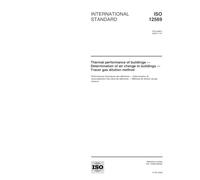 ISO 12569:2000, Thermal performance of buildings -- Determination of air change in buildings -- Tracer gas dilution method