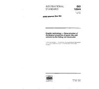 ISO 12644:1996, Graphic technology - Determination of rheological properties of paste inks and vehicles by the falling rod viscometer