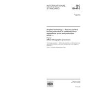 ISO 12647-2:2004, Graphic technology - Process control for the production of half-tone colour separations, proof and production prints - Part 2: Offset lithographic processes
