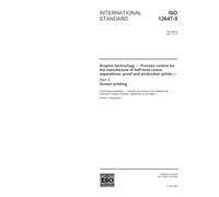ISO 12647-5:2001, Graphic technology - Process control for the manufacture of half-tone colour separations, proof and production prints - Part 5: Screen printing