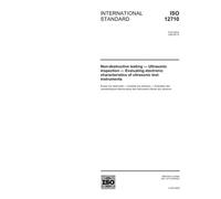 ISO 12710:2002, Non-destructive testing - Ultrasonic inspection - Evaluating electronic characteristics of ultrasonic test instruments