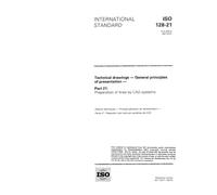ISO 128-21:1997, Technical drawings -- General principles of presentation -- Part 21: Preparation of lines by CAD systems