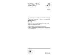 ISO 128-22:1999, Technical drawings -- General principles of presentation -- Part 22: Basic conventions and applications for leader lines and reference lines