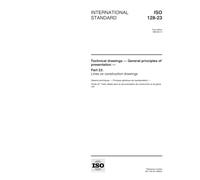 ISO 128-23:1999, Technical drawings -- General principles of presentation -- Part 23: Lines on construction drawings