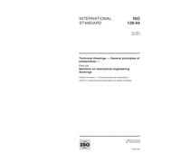 ISO 128-44:2001, Technical drawings -- General principles of presentation -- Part 44: Sections on mechanical engineering drawings