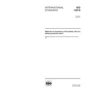 ISO 12819:1999, Methods of evaluation of the battery life of a battery-powered watch