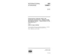ISO 12989-1:2000, Carbonaceous materials used in the production of aluminium -- Baked anodes and sidewall blocks -- Determination of the reactivity to air -- Part 1: Loss in mass method