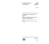 ISO 13399-1:2006, Cutting tool data representation and exchange - Part 1: Overview, fundamental principles and general information model