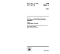 ISO 13468-2:1999, Plastics -- Determination of the total luminous transmittance of transparent materials -- Part 2: Double-beam instrument