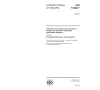 ISO 13628-7:2005, Petroleum and natural gas industries - Design and operation of subsea production systems - Part 7: Completion/workover riser systems
